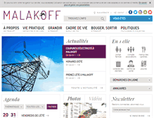 Tablet Screenshot of malakoff.fr